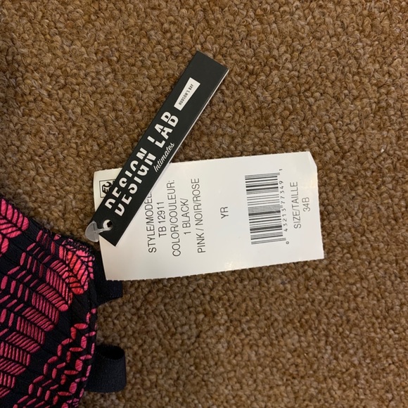 2/$30 Design Lab sexy and delicate bra. Pink and b - Picture 3 of 5